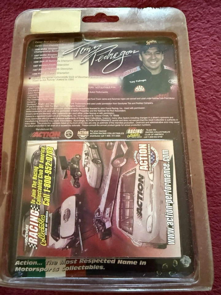 1998 Action Tony Pedregon Castros Syntec Mustang Funny Car “Selena” Tribute 1:64 - Image 3 of 4