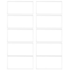 10Pcs Clear Acrylic Place Cards Rectangle Acrylic Blanks Name Cards 3.5" x 2"