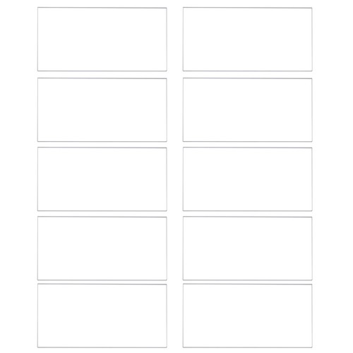10Pcs Clear Acrylic Place Cards Rectangle Acrylic Blanks Name Cards 3.5" x 2"