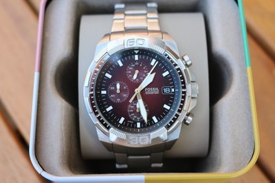 Fossil Chronograph Bronson FS-5878, Edelstahl, Selten, NEU in OVP + Extras