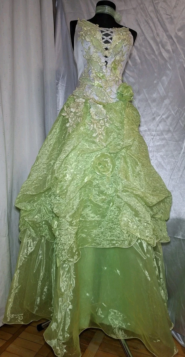 beaded appliques for wedding dresses Beaded Floral Lace Glitter Illusion Wedding Dress