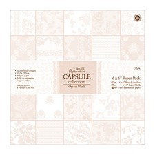 Papermania 6x6" scrapbooking paper capsule collection 32 sheets Oyster Blush