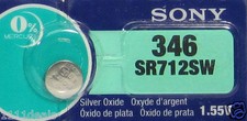 Sony SR712SW 1.55V Watch Batteries x 4