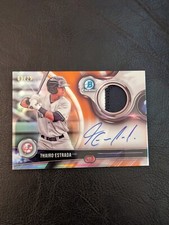 2018 THAIRO ESTRADA BOWMAN CHROME AUTOGRAPH/RELIC #03/25 BCAR-TE- MINT