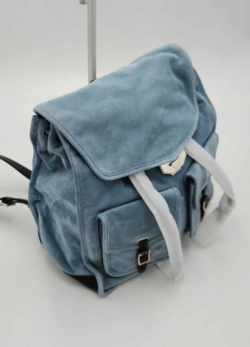 $750 Rag & Bone Light Blue Suede Field Backpack | eBay display picture 3
