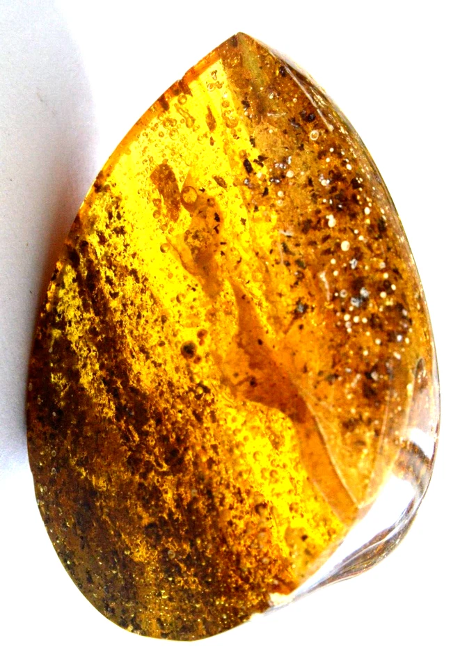 ✅25.7g RUSSIAN SOVIET BALTIC AMBER BEAD GEMSTONE ROCK STONE PENDANT NECKLACE PIN - Image 2 of 4