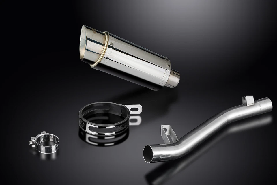 Suzuki GSF1200 Bandit 1995-2005 Kit de silenciador de escape redondo de acero inoxidable de 8" Foto 3 de 4