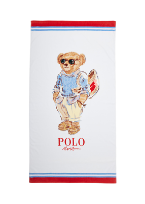 Polo Bear ビーチタオル 89x168cm Polo Ralph Lauren Beach Shop Boy Girl Polo Bear Velour Beach