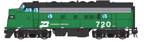 INTERMOUNTAIN CALIBRE N F7A DC/DCC LISTO BURLINGTON NORTH #744 PN 6927707 | Zustand: New