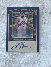 2020-21 Panini Recon Jalen Harris Blue Auto /49 Rookie RC