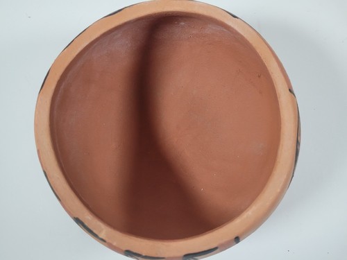 Native American Pottery Bowl R. Chinana Jemez Pueblo Hand Coiled and Painted - Imagen 5 de 6