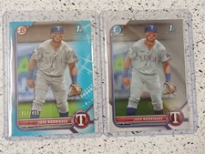 Jose Rodriguez 2022 Bowman 1st #BP-62 Bowman Prospect Sky Blue Paper /499 + Base