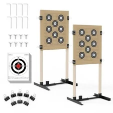 Shooting Target Stand Outdoors Paper Target Holder with Stable Adjustable Base