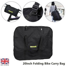 Folding Bike Bicycle Carrier Bag Carry Transport Travel Pouch Case 20 Inch Black