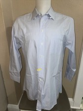 Christian Dior Monsieur Striped Blue Dress Shirt 16-1/2x32