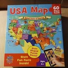 Masterpieces Explorer Kids Usa Map 60 Piece Kids Puzzle