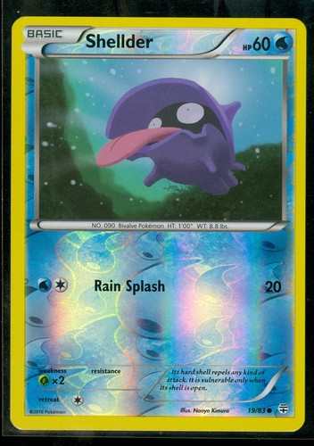 Pokemon SHELLDER 19/83 - Generations - Rev Holo - MINT