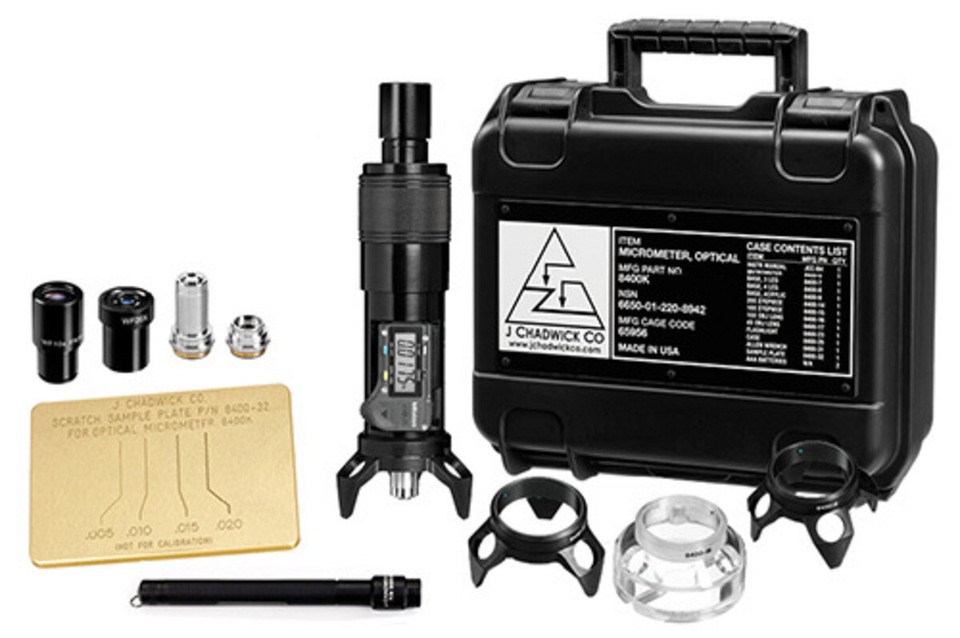 JChadwick 8400K Digital Optical Micrometer Kit Complete Calibrated eBay