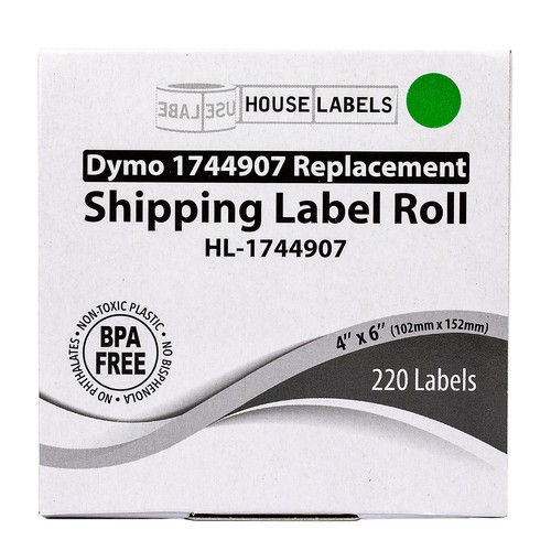 DYMO LW 1744907 GREEN 4XL 4x6 4"x6" - SIX (6) Rolls All-Purpose Labels FREE SHIP - Picture 7 of 9