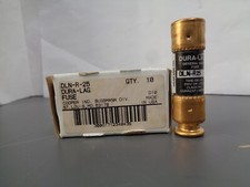 New Lot Dura-Lag DLN-R 25 Time Delay Fuse 250 Volts Class RK5 Bussmann FRN R NIB