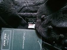 NAFNAF Robe Chinoise Ao Dai Fendue Côtés Maxi Ultra Féminin Élastique S/M NEUF