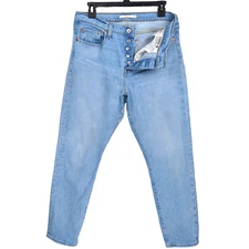 Levis Jeans Womens Size 31 Blue Wedgie Straight Ankle Button Fly Premium Denim
