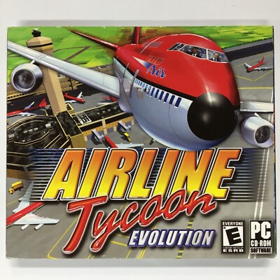 Airline Tycoon Evolution (PC CD, 2003) Windows 98/ME/XP