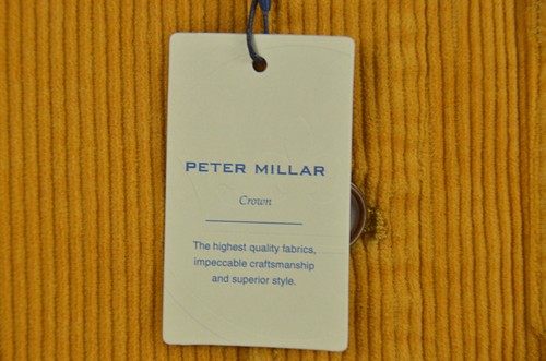 Peter Millar Corduroy Chore Coat Men's M Dijon Jacket Light Soft Touch NWT - Picture 4 of 11