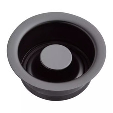 Signature Hardware Disposer Flange  Stopper - 3-1/2" Matte Black