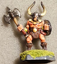 D D Painted Barbarian Miniature Plastic 