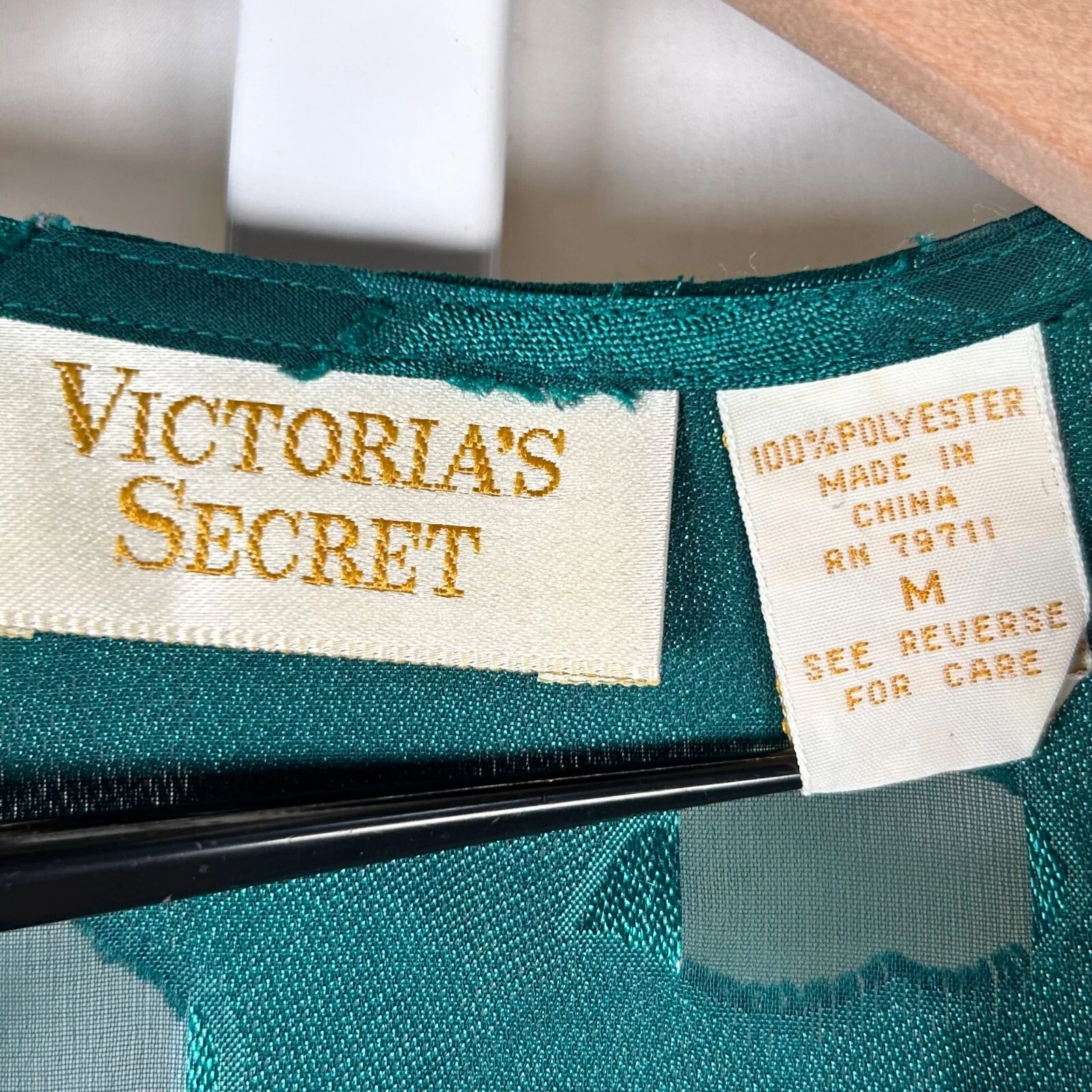 UNDERCOVER Victoria's Secret G Label taglia media abito verde boudoir pigiama