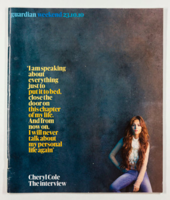 CHERYL COLE TWEEDY BRIAN FERRY ROXY MUSIC Guardian Weekend magazine October 2010