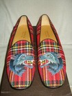 100% AUTHENTIC NEW MEN GUCCI TARTAN WOLF APPLIQUE DRIVERS/LOAFERS UK 9/US 10 D — photo 7