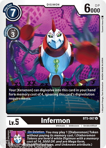 BT5-067 Infermon Uncommon Mint Digimon Card