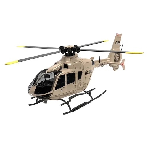 RC HELICOPTER 4 Blade EC135 W/ Gyro Stabilization 6CH 2.4ghz-RTF-*BEIGE CAMO*