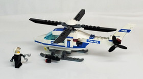 Lego City POLICE HELICOPTER #7741 COMPLETE w Instructions & Minifigs NO Box