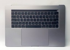 MacBook Pro 15 2018 2019 A1990 Palmrest  Touchpad  Keyboard  Battery. GRAY