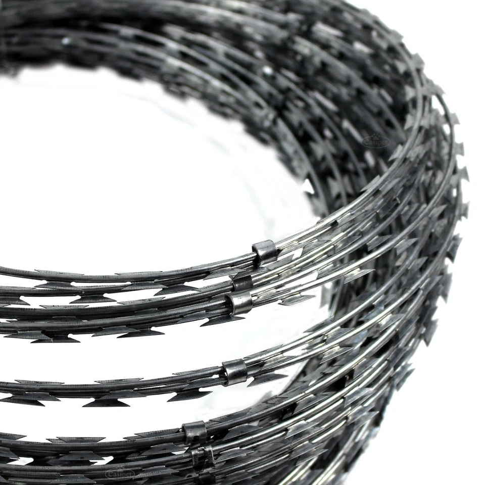 Razor Wire 65m long 10m Coiled Concertina Type Security Barb Fence Fencing 574 - Image 3 of 4