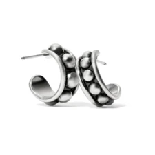 Brighton Pretty Tough Stud Post Hoop Earrings NWT $48