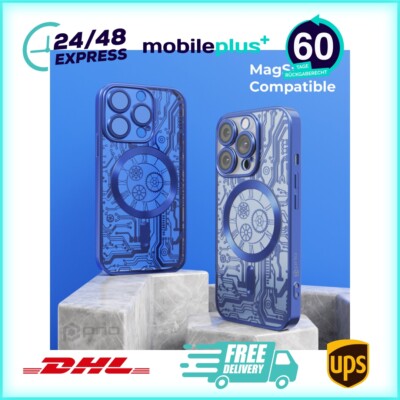 prio elegante Handyhülle MAG für iPhone 16 Pro Max (6, Zoll) blau