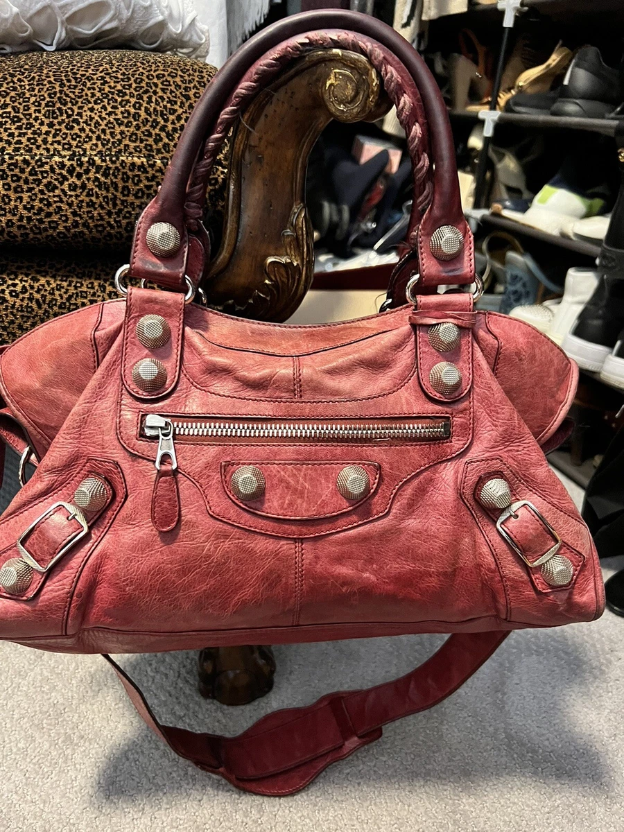 BALENCIAGA Giant City 173082 2Way Hand Bag Shoulder Bag Leather