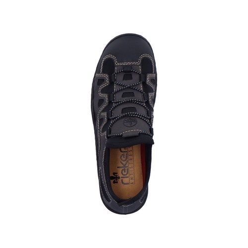 Rieker Damen Slipper Sneaker Sneakers Halbschuhe Sportschuhe schwarz braun - Picture 6 of 11