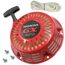 Recoil Pull Starter Red For Honda GX240 GX270 Engine Generator Rope & bolts