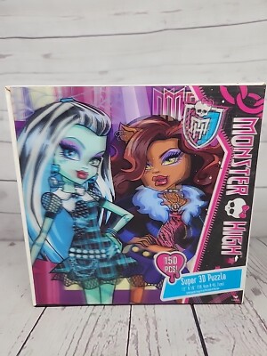MONSTER HIGH Super 3D Jigsaw Puzzle 150 Pieces MH 2011 Game Fun New & Sealed