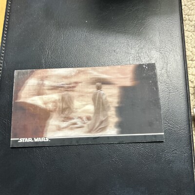 Star Wars 3d Deluxe WideVision 1996 Topps Widevision #11 Tusken Raiders Attack