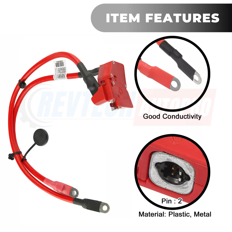 Positive Battery Terminal Cable Fit For BMW 3 4 Series 61129259425 61126834543 - Изображение 4 из 4
