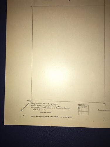 1904 USGS topographic map Newport Rhode Island - Picture 3 of 8
