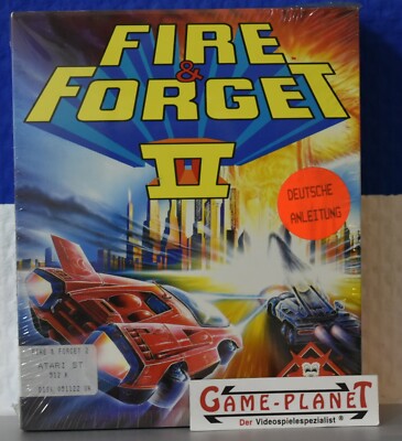 Fire Forget II Atari ST NEU in Folie Rennspiel Titus Interactive Arcade OVP 