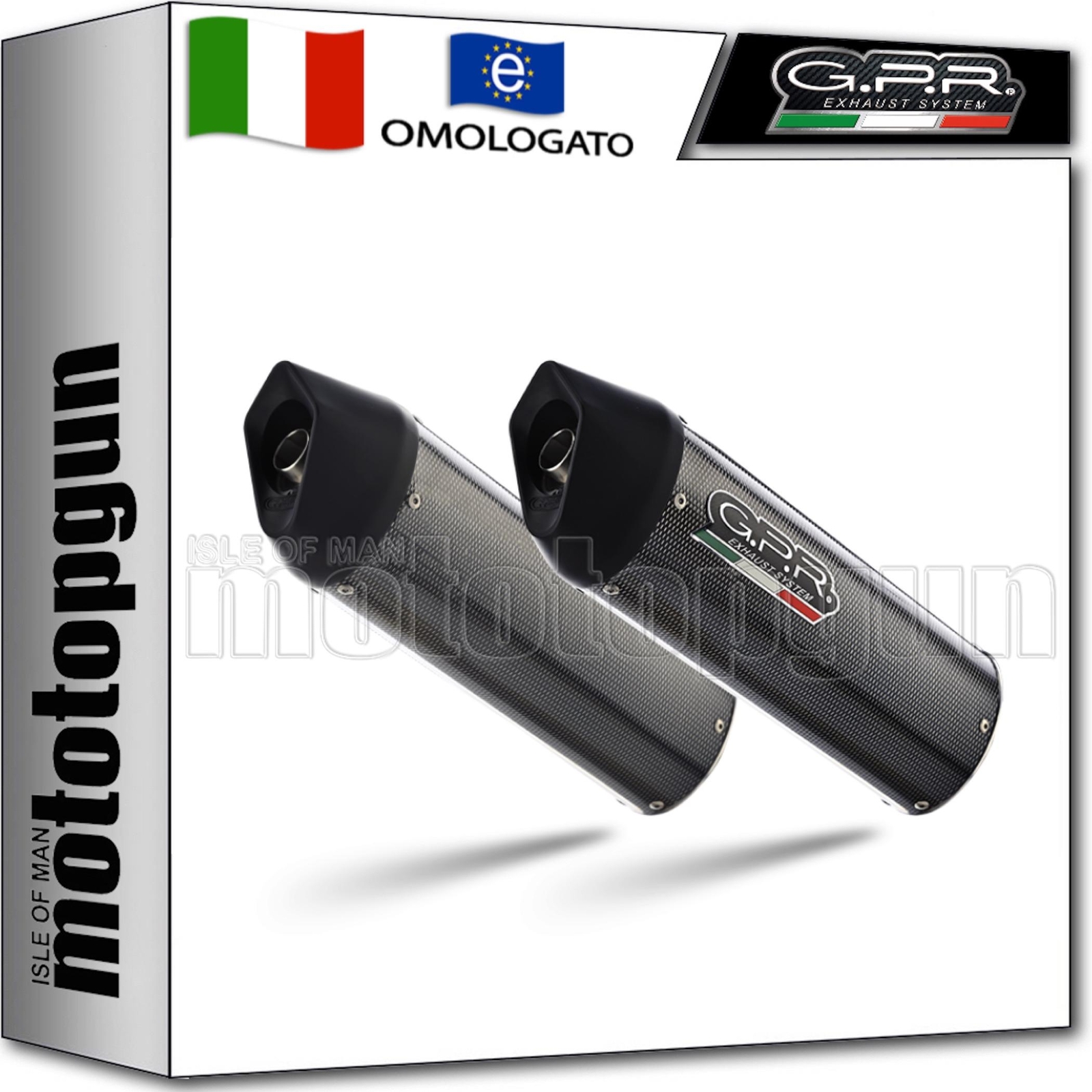 scarico omologato carbon look gpr furore per ducati monster 695 2006 06 2007 07