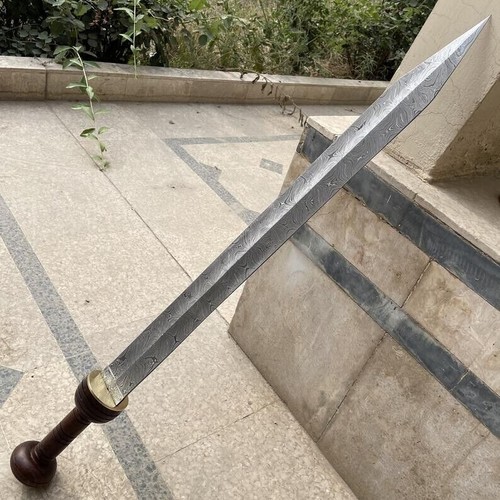 Legion Gladiator Roman Gladius Sword Hand Forged Damascus Steel Blade | Leather - Bild 5 von 6